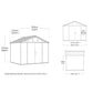 10x8ft Heavy Duty Outdoor Garden Storage Shed with Wide Doors & Ventilation