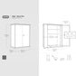 1400L Outdoor Storage Cabinet with Shelves & Weatherproof Vertical Design